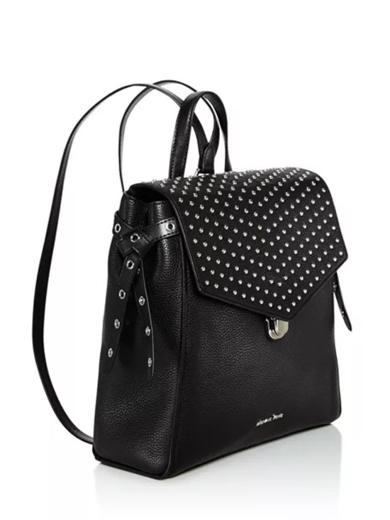 bristol medium studded leather backpack Michael Kors Bristol Medium Studded Leather Black Backpack